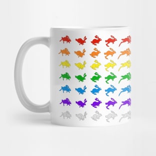 Rainbow Rabbits Mug